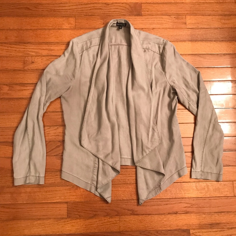 Express Drape Open Front Jacket - image 2